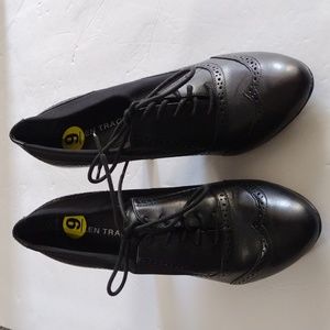 Ellen Tracy Black Lace Up Oxford Booties NEW | Size 9…. Fit like 8/8.5